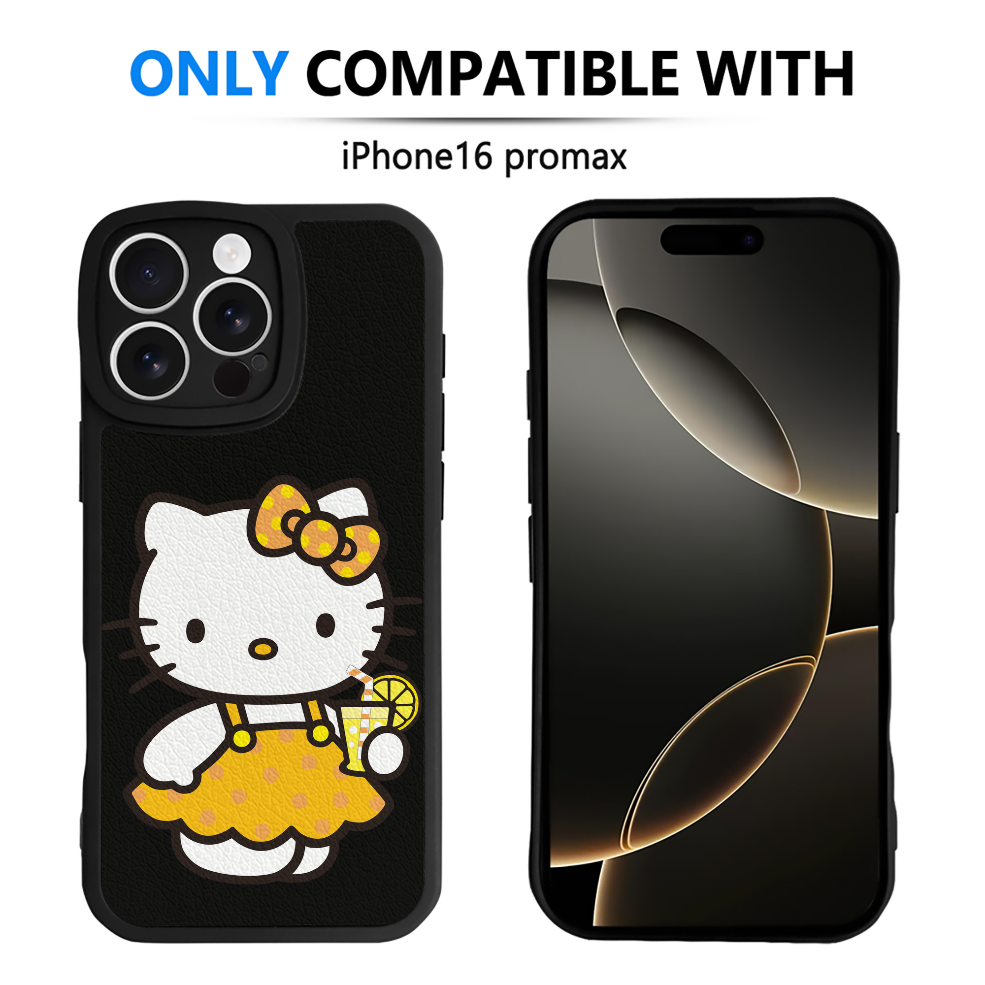 （画像用） Hello Kitty ハローキティ 【iPhone 16シリーズ対応】シリコンスマホケース（レザー調） 材質：シリコン